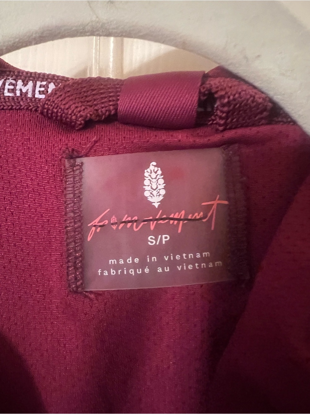 Like New Free People Movement Fuscia Happy Camper Pullover Size Small - Picture 6 of 14